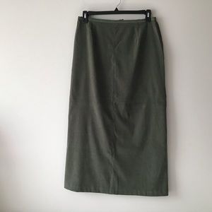 Skirt Maxi 14, Dark Olive Green Norton McNaughton